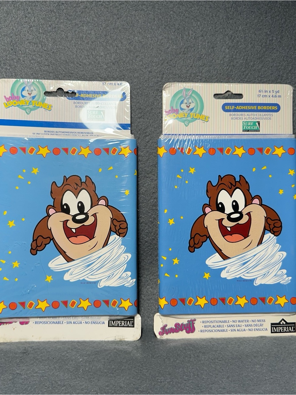 Looney Tunes Baby Taz Blue Self-Adhesive Border by Imperial